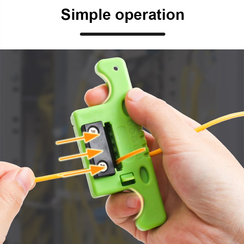 ONTi Fiber Optical Cable Ribbon Stripper Miller MSAT 5 Loose Tube Buffer Mid-Span Access Tool 1.9mm to 3.0mm Replaceable Blade