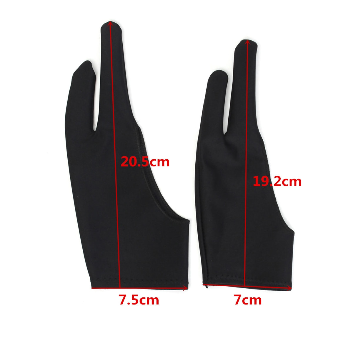 2 PCS Graphics Drawing Pen Tablet Tracing Pad Anti fouling Excellent Artist Drawing Two Finger Glove