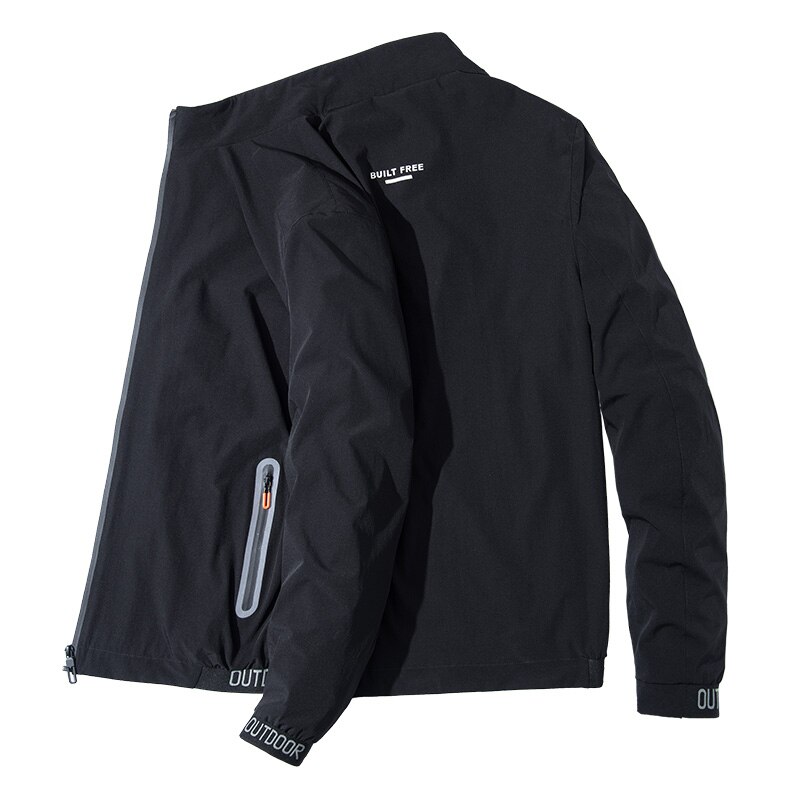 Marmot-Chaqueta de deporte delgado con logotipo de elefante para hombre, chaqueta suave y cómoda con cremallera para exteriores, estampado frontal informal, talla asiática