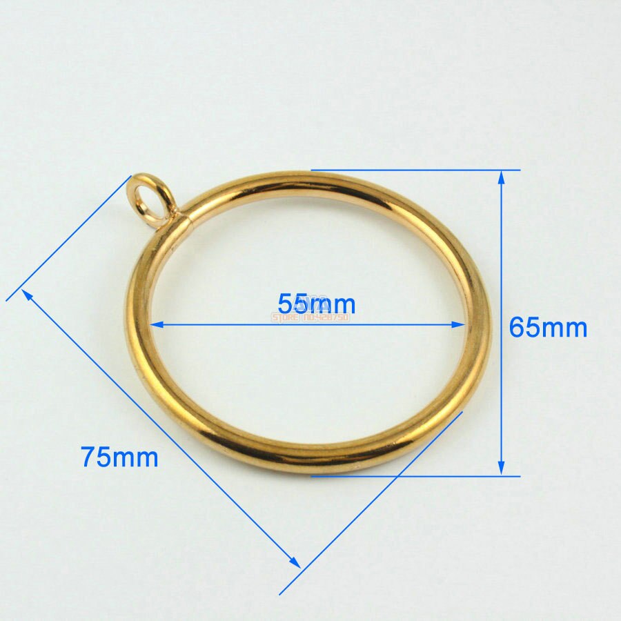 10 Stuks 55mm Gold Gordijn Ringen Gordijn Sliding Haak Ringen