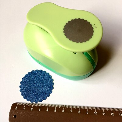 Extra Große 2 ''5 cm Kreis Furador Papier Puncher Scrapbooking Stempeln Handwerk Perfurador Diy Puncher Papier Kreis Schneider 3178B: No9 Wavy Circle