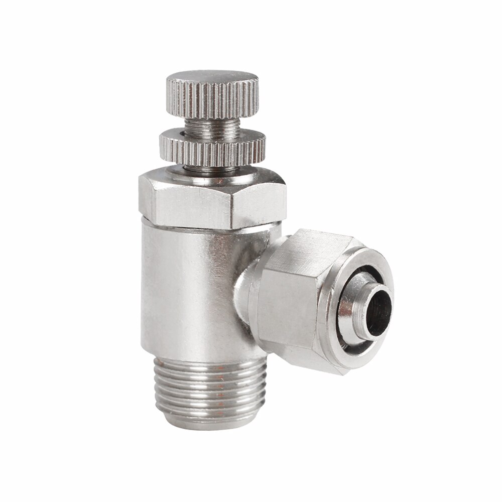 Gasklep snelkoppeling  sl 4-12mm pneumatische aansluiting mannelijk vernikkeld messing pasvorm slangaansluiting pneumatische aansluiting