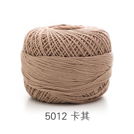 50g/ball 5# Lace Yarn 3 ply 100% Cotton for Hand Knitting Crochet Thin Thread for DIY Pillow Lace Supplies Soft