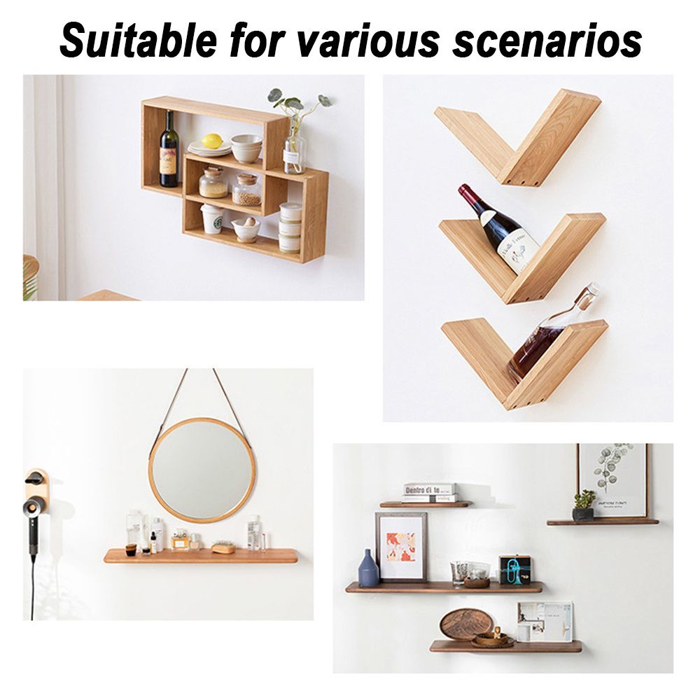 Wall Mount Shelf Storage Shelf Invisible Floating Shelf Metal Brackets Heavy Duty Concealed Hidden Support Furniture Hardware