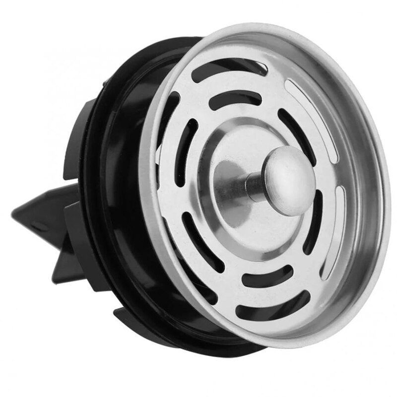 D0AB Stainless Steel Sink Strainer Drain Mesh Hair Catcher Garbage Filter Water Plug: 2 pieces