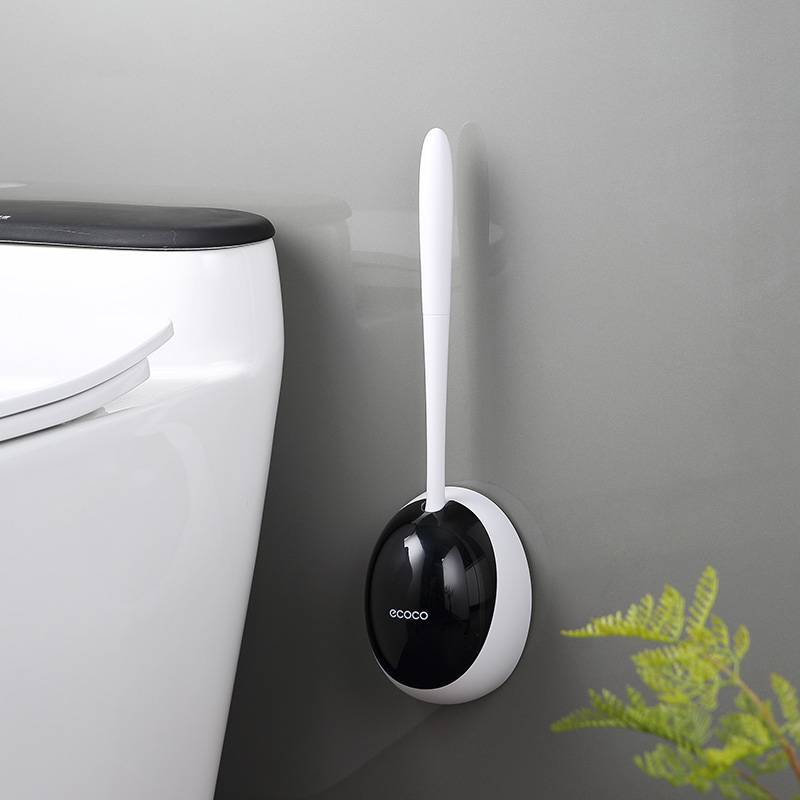 Xiaomi-cepillo de inodoro de silicona para el hogar, accesorios para WC, herramientas de limpieza de montaje en pared, juego de accesorios de baño: A back