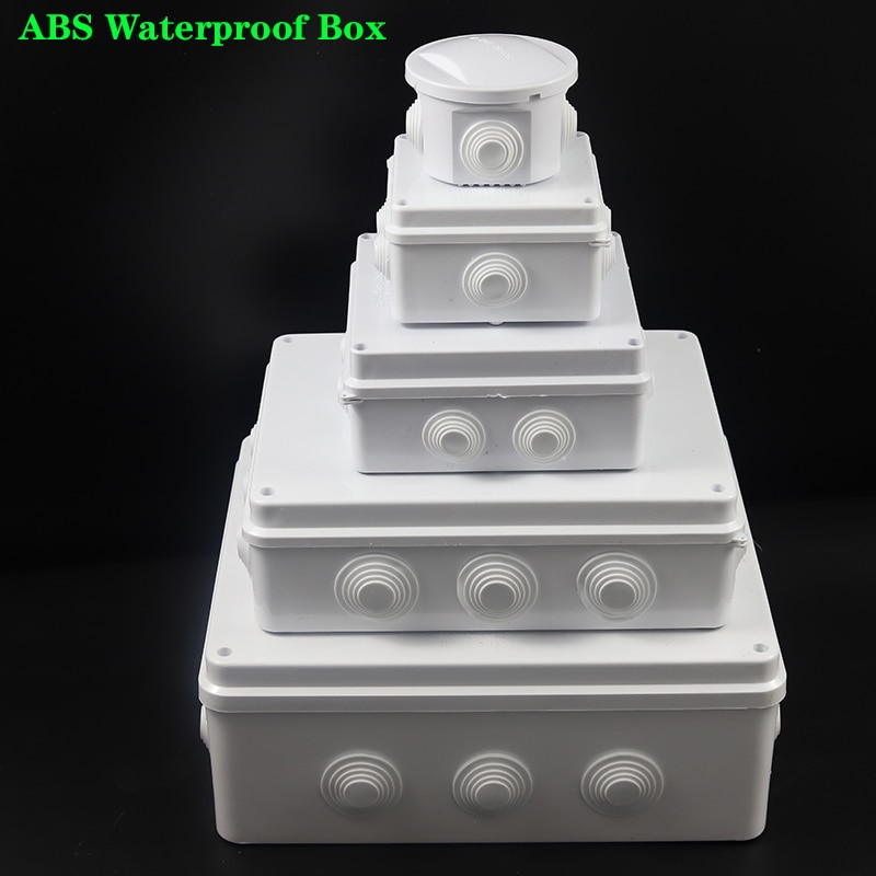 Abs Plastic IP65 Waterdichte Junction Box Diy Outdoor Elektrische Aansluiting Doos Kabel Tak Doos 200x100x70mm