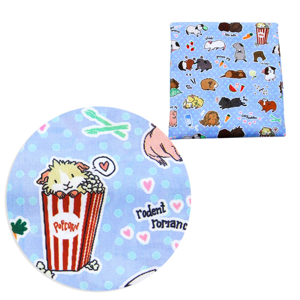Tela de algodón y poliéster de la serie Mouse, 50x145cm, retales de tejido para niños, Material de costura para vestido de boda, 1Yc16307: 1096893
