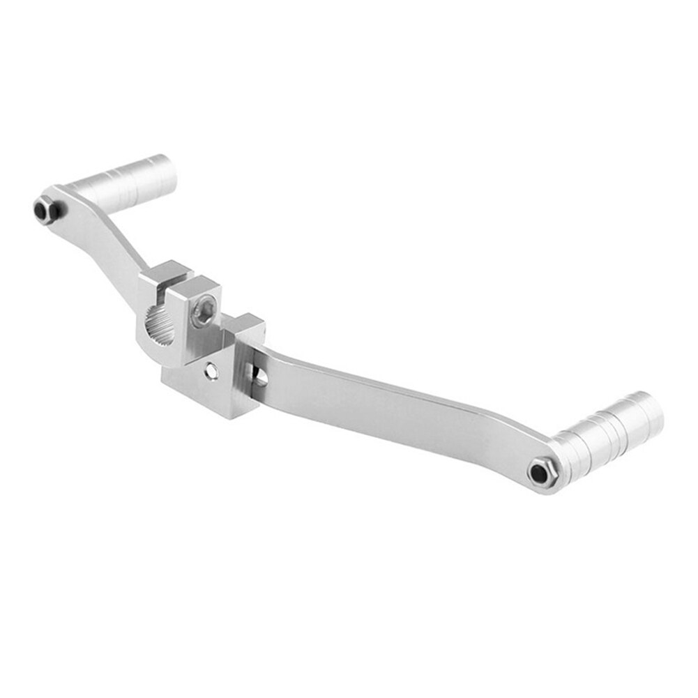 Keenso Versnellingsknop universele aluminiumlegering automatische versnellingspook shifter adapter handgeschakelde versnellingsbak (zilver)-Ingeschroefde Tandwielpomp
