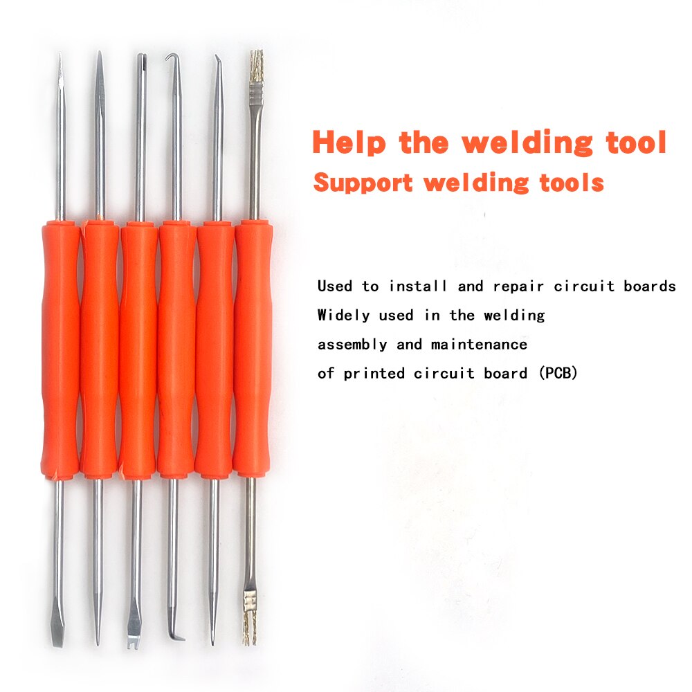 Electronic Heat Assist Repair Tool Set 6pcs/set Welding Solder Soldering Station Iron Tool Welding Grinding Cleaning Tool