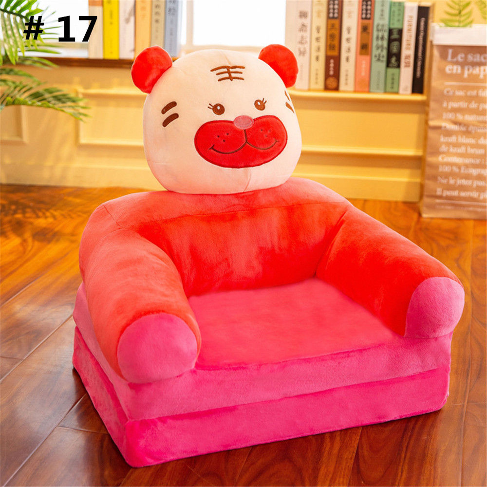 Baby Sofa Cover Geen Vullen Babyzitje multi-layer kinderen Sofa Cartoon Opvouwbare Kinderstoel Leuke Lui Persoon liggen Seat