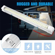 108 LED Interior Lamp Strip Bar Car Van Bus Caravan ON/OFF Switch 12V Boat Car Accessories High Light Bar