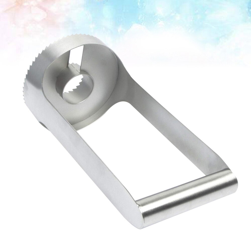 Extractor de piña en forma de corazón, herramienta de cocina sencilla, cortador de frutas de acero inoxidable, pelador de piña para tienda y hogar, 1 unidad: Default Title