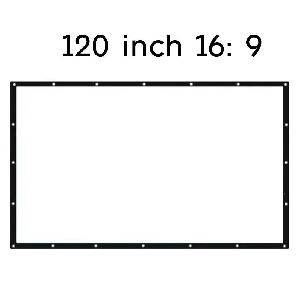 Projection Screen Movie Curtain Practical Portable Polyester Waterproof Room Moisture Proof Movie Cloth Home Shade Sail Shelter: Style 14