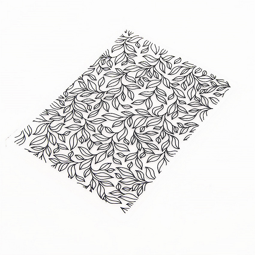 Easter plastic clock template lush green leaf craft card making paper card album wedding decoration Embossing folders