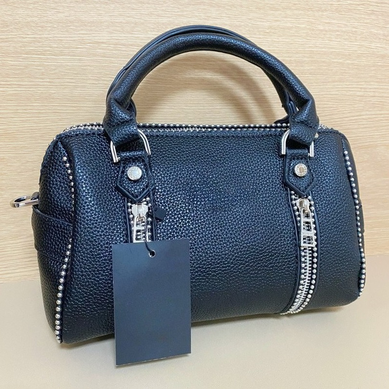 Black Women Handbag Retro Single-shoulder Wing Bag Luxurious Casual Ladies Crossbody Bag: Default Title