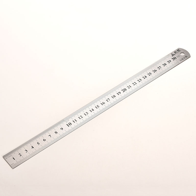 Stainless Steel Metal Ruler Metric Rule Precision Double Sided Measuring Tool 30cm