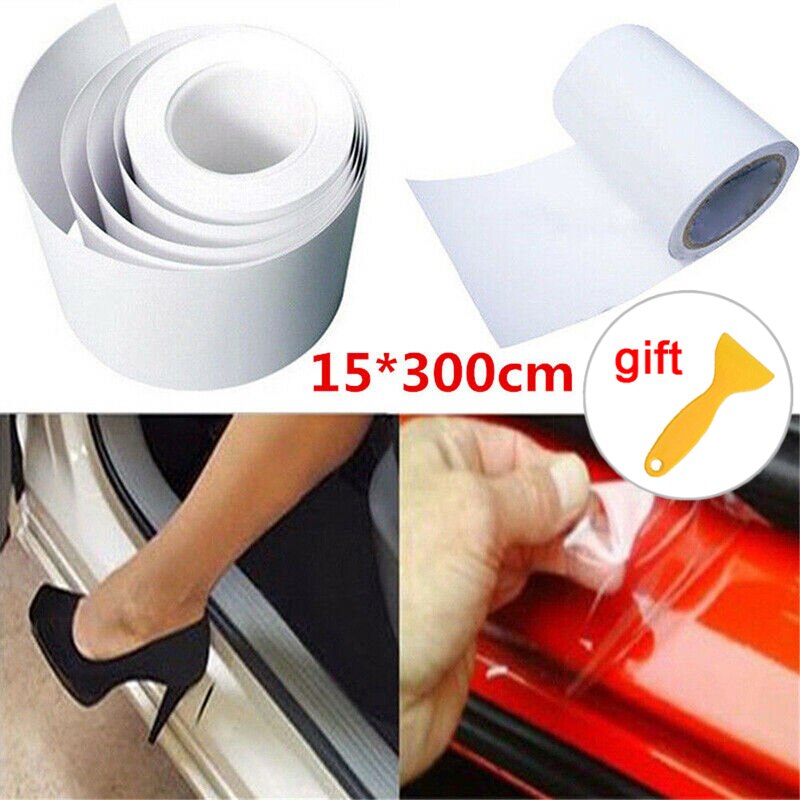 Edge Vehicle Paint DIY Transparent Vinyl Film Protector Sill Sticker Protection Car Vinyl Paper Film Sheet Set Kit