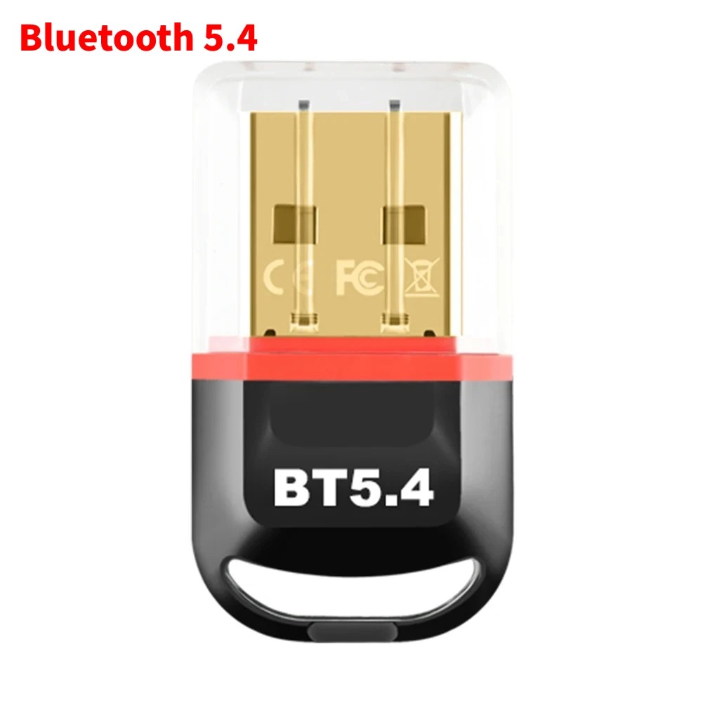 Adapter klucza sprzętowego USB Bluetooth 5.4 5.3 do głośnika komputera bezprzewodowa mysz klawiatura muzyka odbiornik audio nadajnik napęd za darmo: Brązowy