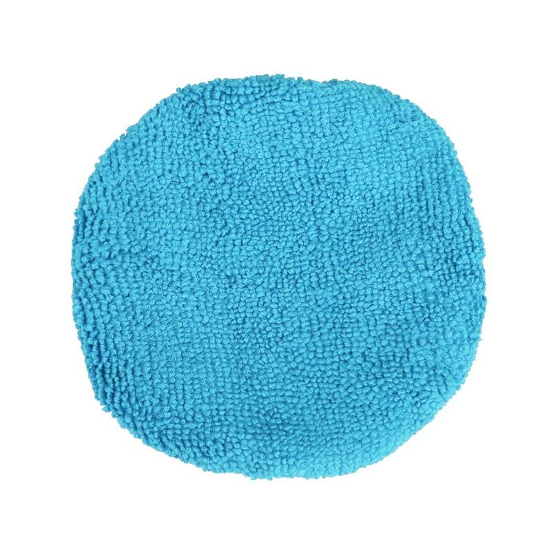 Auto Car Window Cleaner Windshield Windscreen Microfiber Car Cleaning Brush Sponge Tool Long Handle Car Care Glass Towel: Light Blue