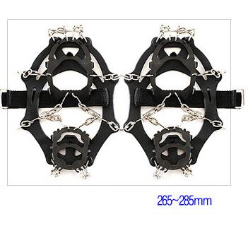 M/L Size Crampons 12 Teeth Outdoor Mountaineering Hiking Antislip Ice Snow Shoe Spikes Shoe Crampons Skidproof: Size 40-45