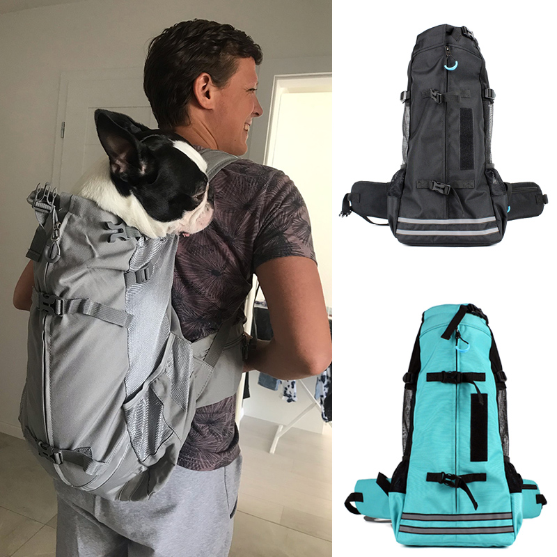 Sac à dos de transport pour animaux de compagnie, bouledogue français pour petits et moyens chiens, sac réglable pour chiot, chien, chat