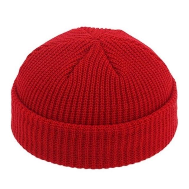 Beanie Hoeden Hiphop Hoed Vintage Cap Dans Bboy Ademende Winter Gebreide Beanie Hoed Sailor Cap Beanie Cap Warm hip-Hop: Red