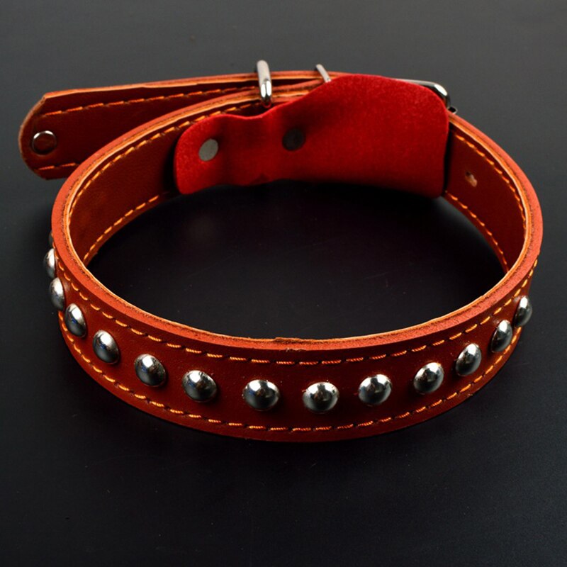 Dog Collar Spring Leather Leash Small Medium Large Dog Accessories Lead For Training Control Handle Strength Go Street Walking