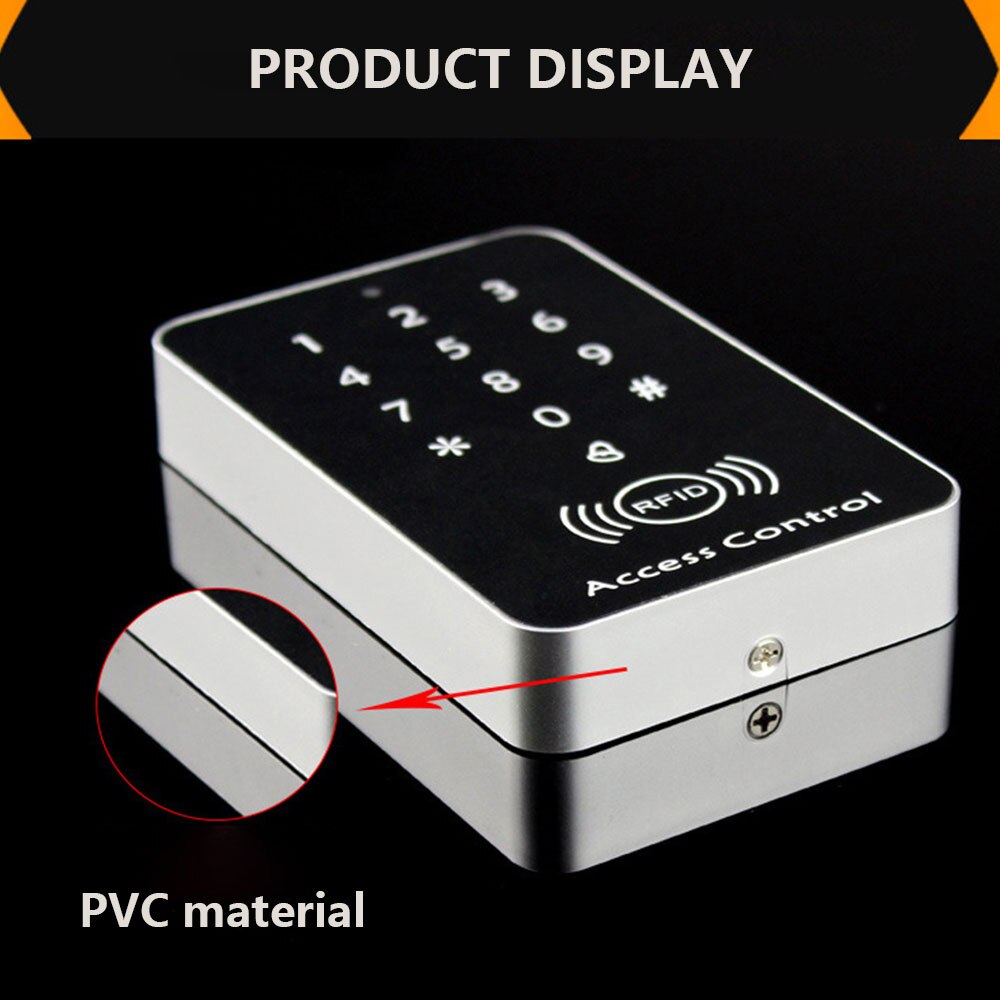 RFID Access Control Keypad Outdoor Door Opener Electronic Lock System Security ID Card Password Door Lock 10 pcs Keyfobs