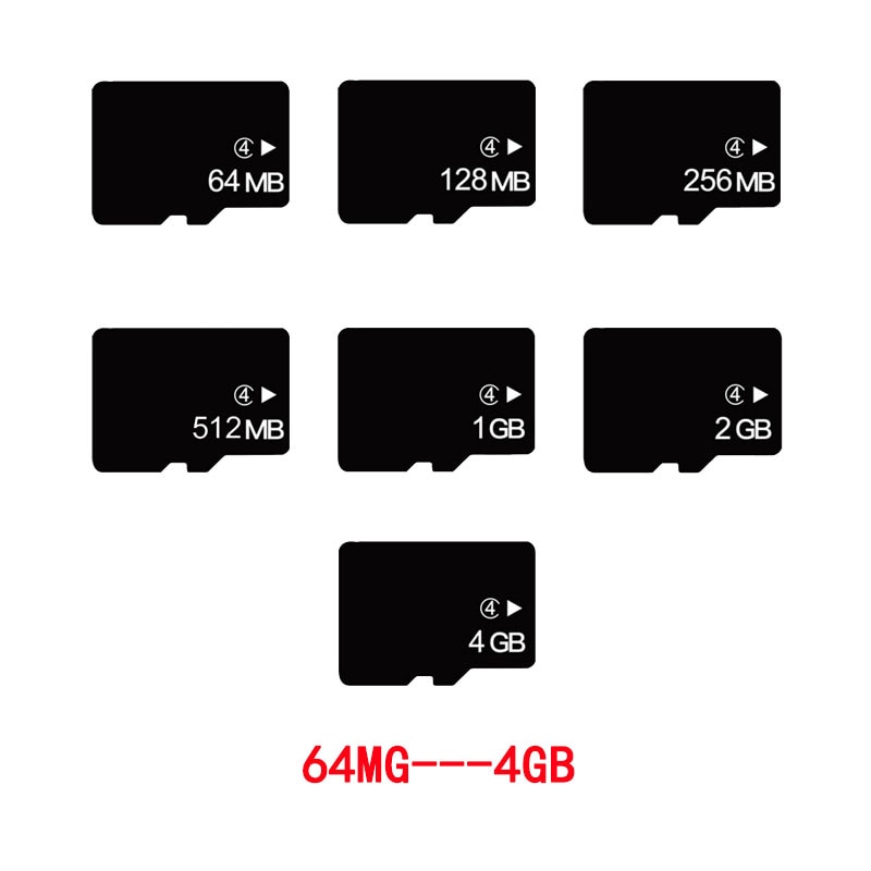 Originele Hoge Snelheid Tf Card 64 Mb 128 Mb 256 Mb 512 Mb 1 Gb 2 Gb 4 Gb Micro sd-kaart Voor Smart Telefoon Camera Digitale Producten