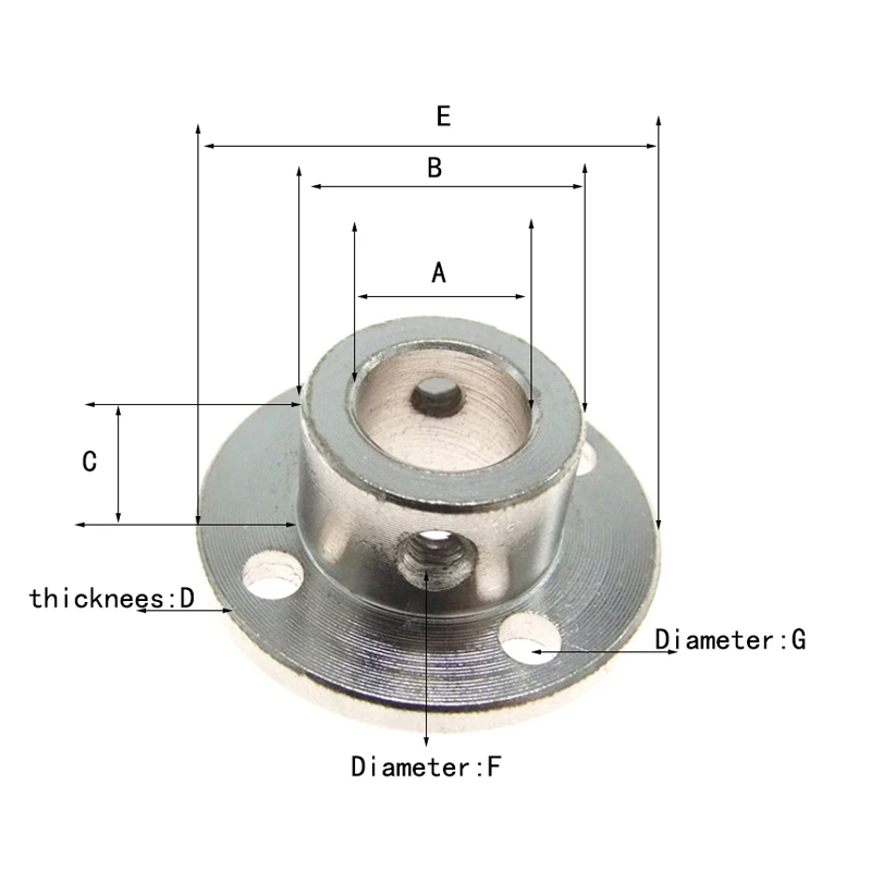 3 mm ~ 12 mm starre Flanschkupplung, Motorführung, Wellenkupplung, Motoranschluss mit Schraubenschlüssel