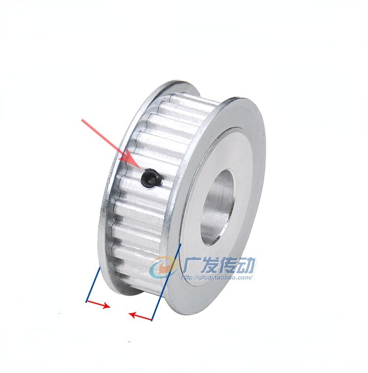 XL 42 Teeth Pulley AF Groove Width10mm Hole 10/12/14/15/16/17/18/19/20/22/24/25/28/30mm Two-Side Flat Synchronous Pulley