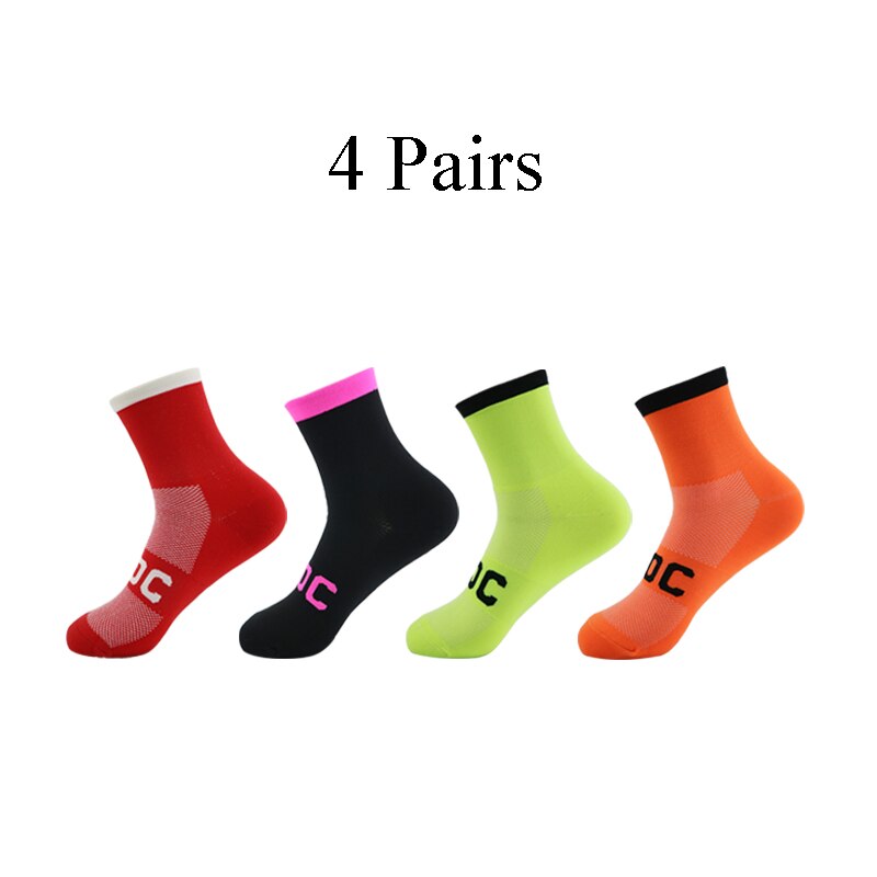 4 Pairs High Elastic Wear Resistant Socks Camping Rock Climbing Socks: i