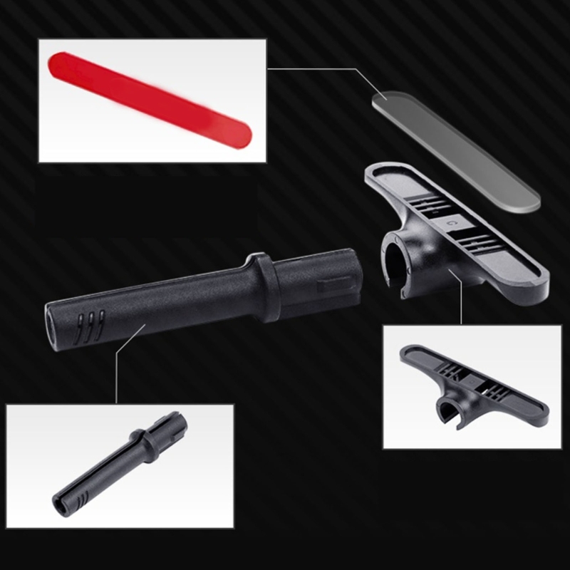 Muis Bungee Flexibele snoerclip Clipper Draad Kabelorganizer Gaming Muizen Kabelhouder Lijnfixer Zwart