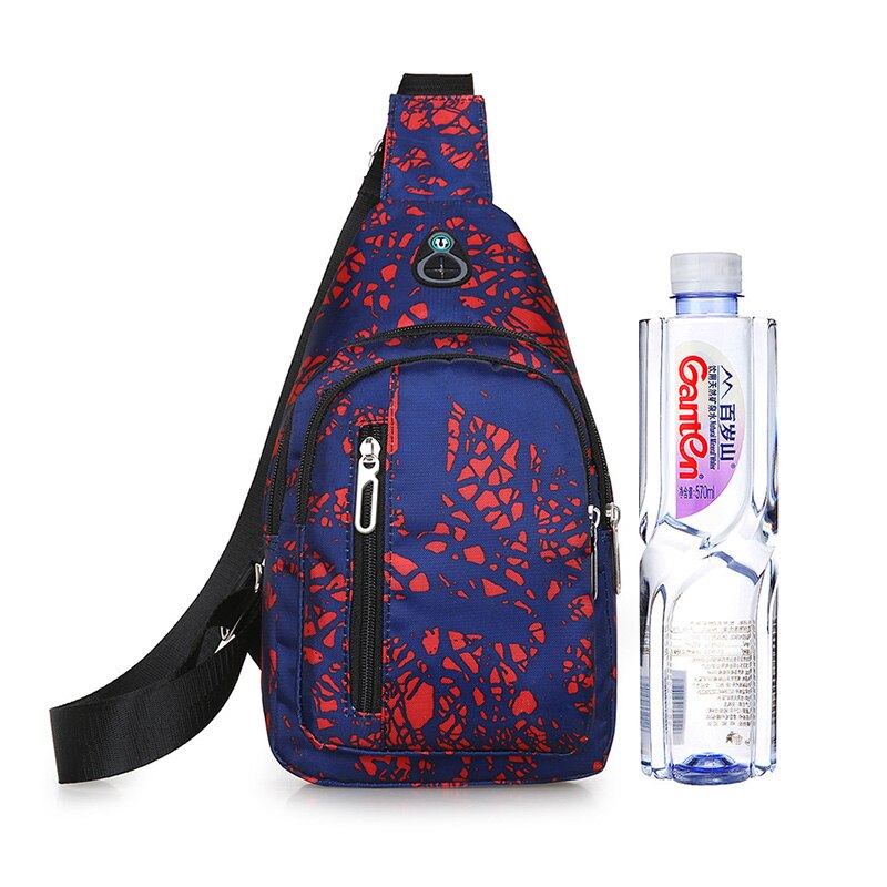 Waterproof Nylon Sling Chest Bag Back Travel Climb Cross Body Messenger Shoulder Pack Chest Bags Men Women Couple Bags