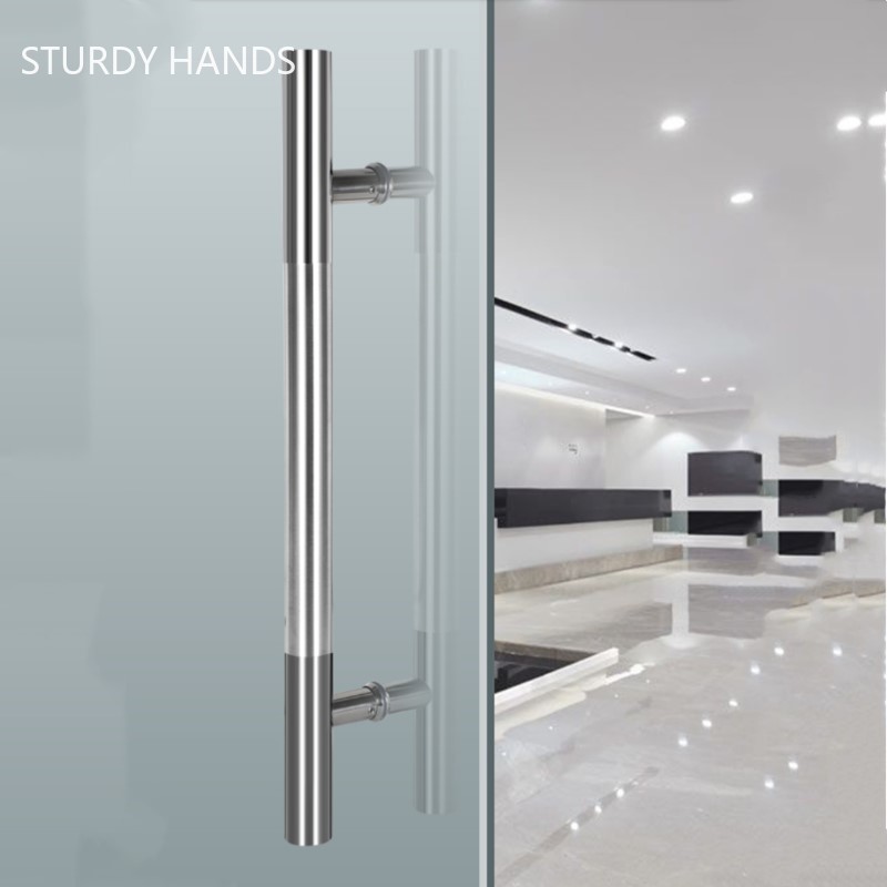 Dikke Glazen Deur Handvat Roestvrij Stalen Handgreep Badkamer Schuifdeur Knoppen En Trekt Deurgrepen Voor Binnendeuren Hardware