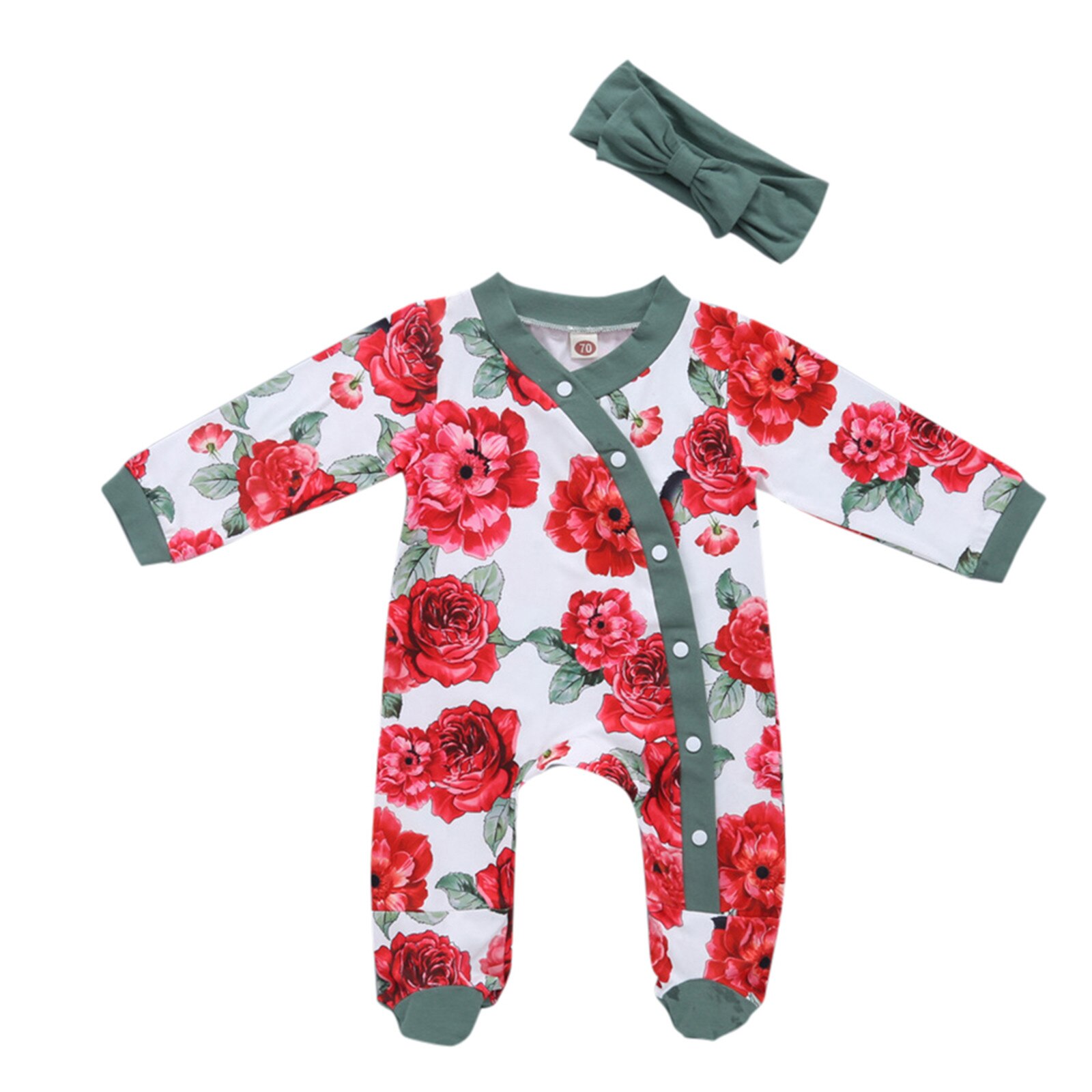 Primavera autunno abbigliamento cotone vestiti per bambini abiti Begonia pagliaccetto floreale 0-12M neonato neonato ragazze tuta vestiti