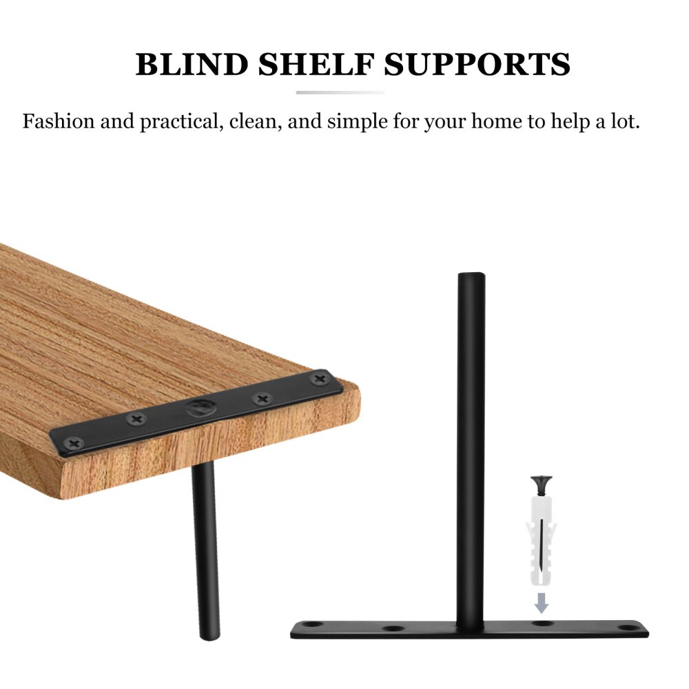 2 Sets T-Vormige Drijvende Plank Beugel Verborgen Fastener Bracket Brace