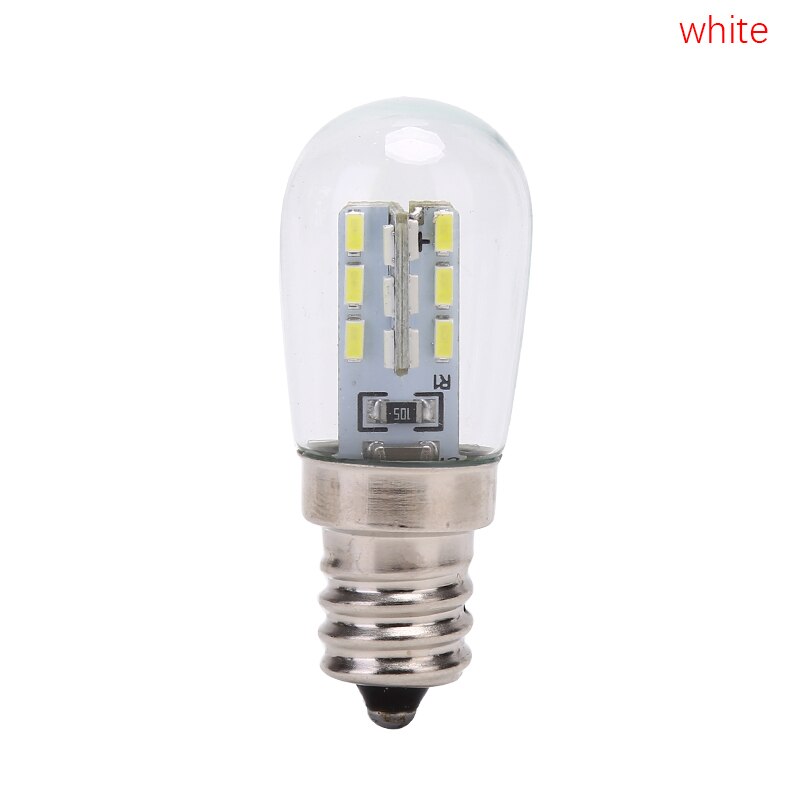 LED Light Bulb E12 220V E12 LED High Bright Glass Shade Lamp Pure Warm White Lighting For Sewing Machine Refrigerator: White