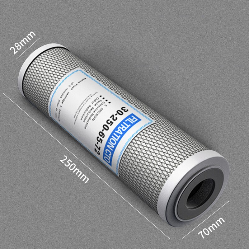 1pcs 10 Inch Universal Water Filter Activated Carbon Cartridge Filter CTO Block Carbon Filter Water Purifier