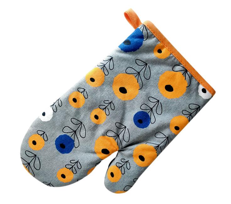 1Pcs Ovenwant Magnetron Koken Handschoenen Keuken Potholder Heet Oppervlak Handler Dikke Isolatie Oven Handschoenen: C001