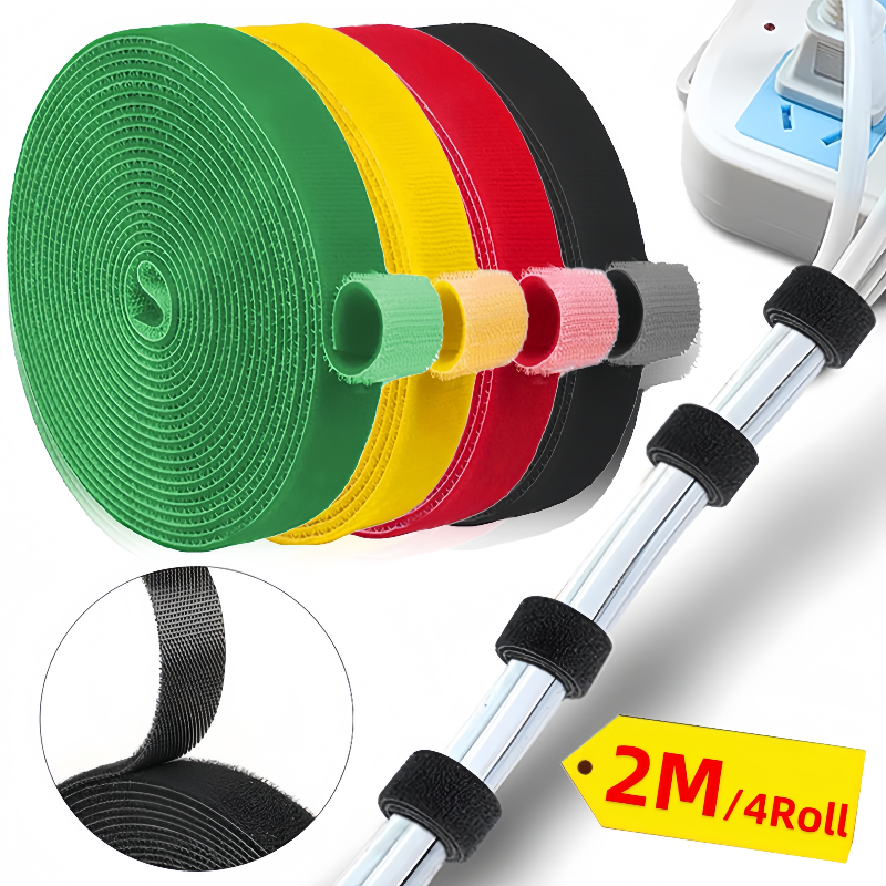 Kabelorganizer Tape Bureau Draadhaspel Kabelbinder Organisator Kleur Kabelbinders Stroomdraadlus Gratis gesneden nylon riemen Telefoonaccessoire