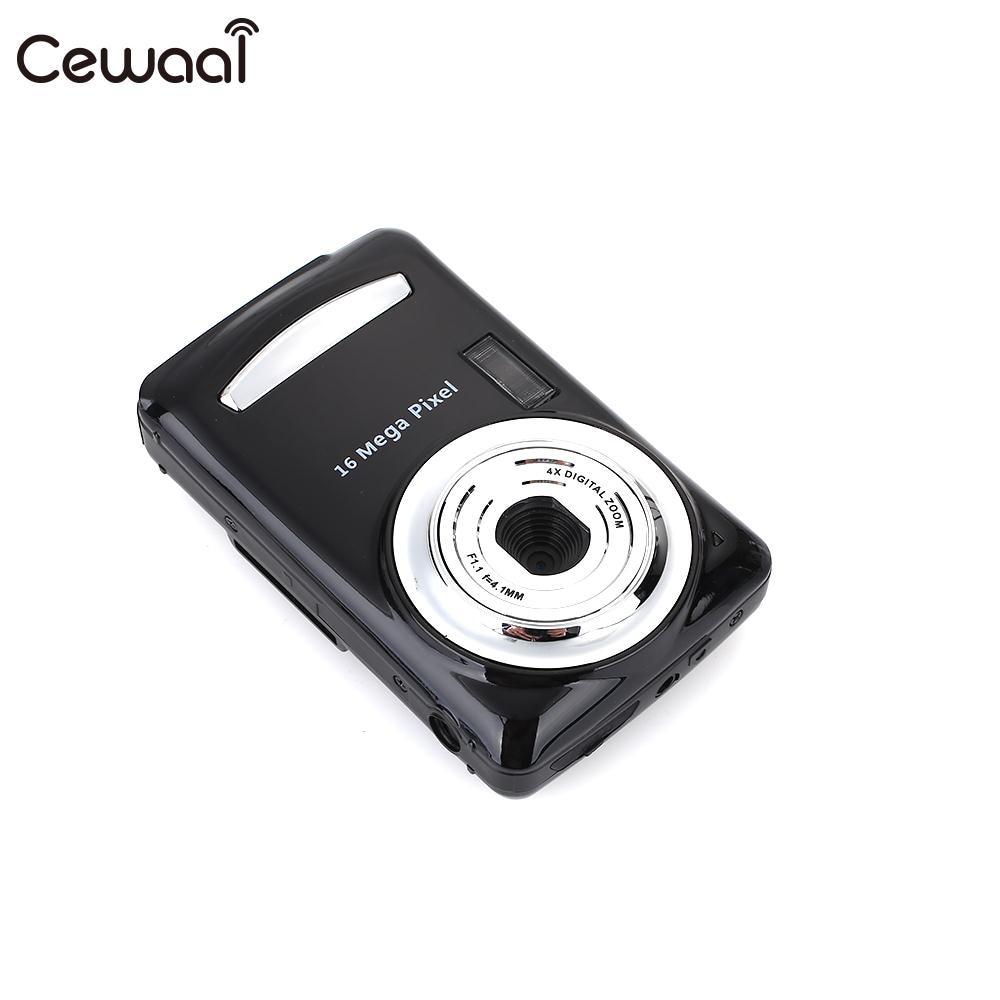 Cewaal câmera digital ultra preta com 1.6mp 1080p hd, filmadora dvr, câmera hd de 16mp e 1080p, gravadora de vídeo com precisão câmera 1080p dv