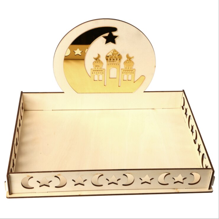 en bois Eid moubarak Ramadan décoration pour la nourriture Ramadan et Eid décor bricolage musulman Islam suspendus pendentifs Iftar déco