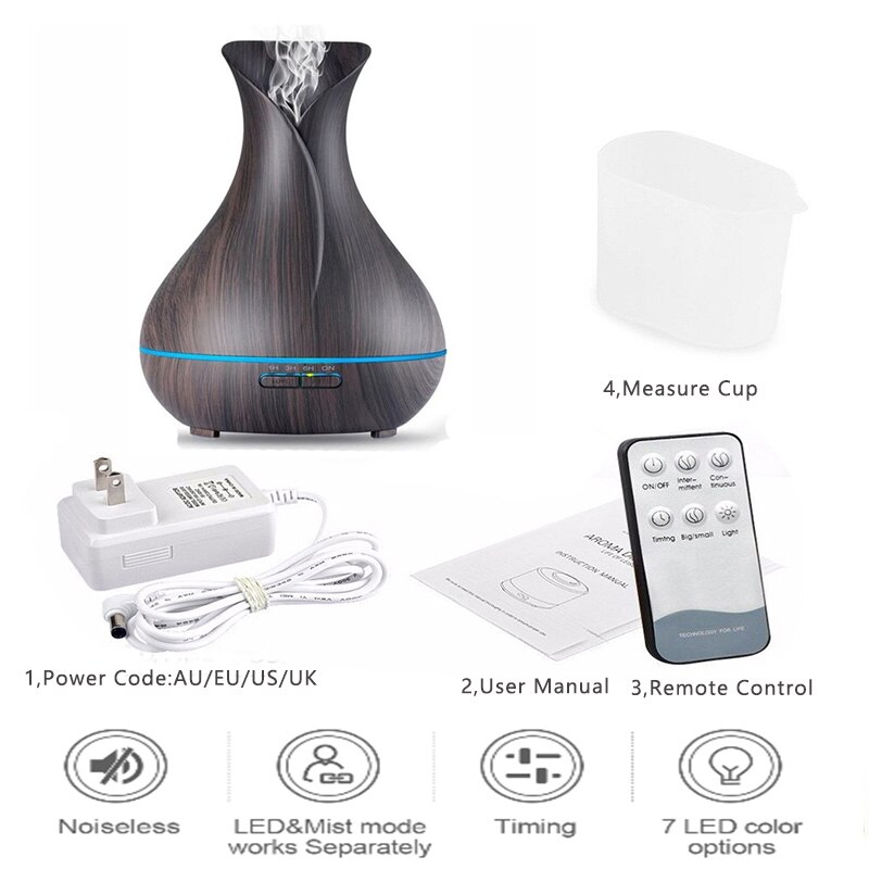 550 ml Etherische Olie Aromatherapie Diffuser Met Grandado