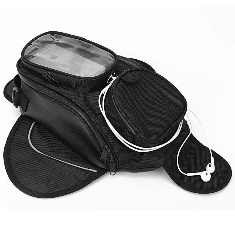 Enkele Schoudertas Motorfiets Rugzak Waterdichte Motor Tank Tas Zwarte Olie Brandstoftank Zak Magnetische Motor Zadeltas 1cmB