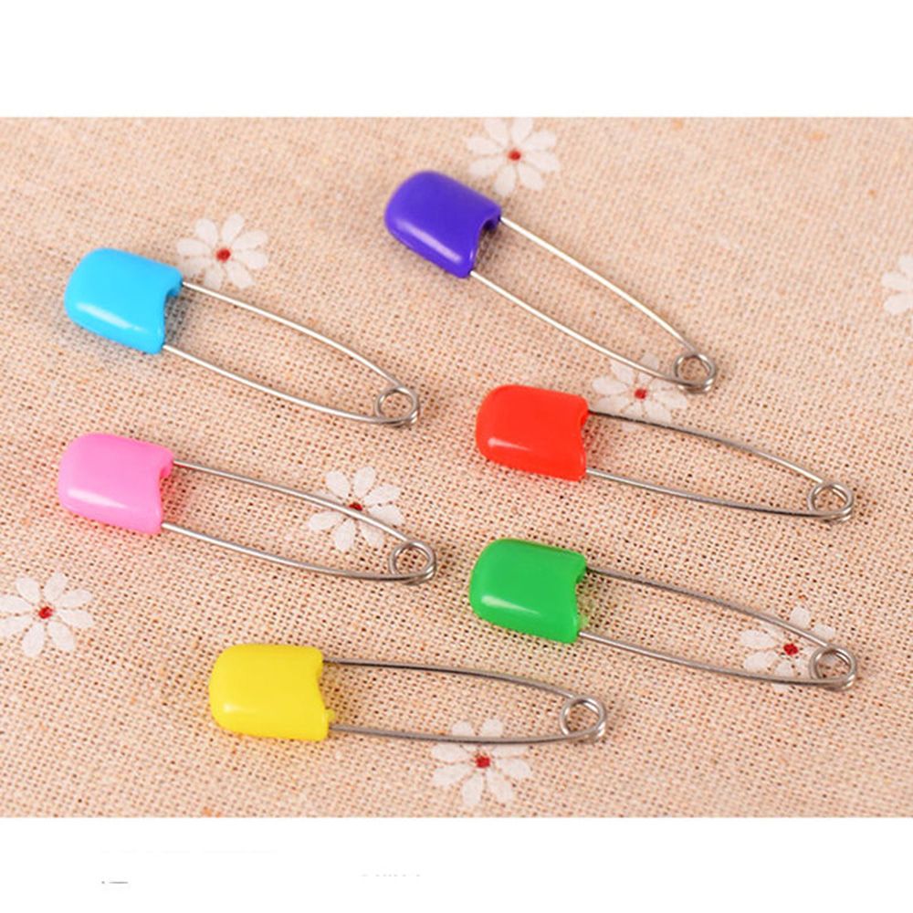 10Pcs Baby Diaper Pins Holder Safety Shower Locking Cloth Nappy Hold Clip