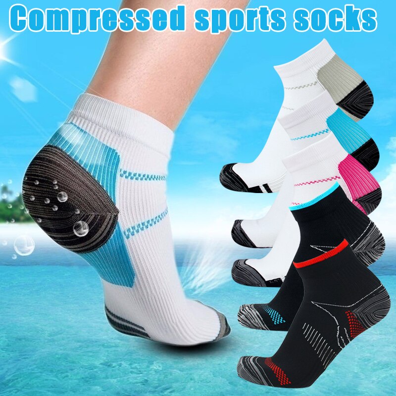 1 Pair Women Men Compression Socks Foot Arch Pain Relieve Outdoor Sports Socks SAL99