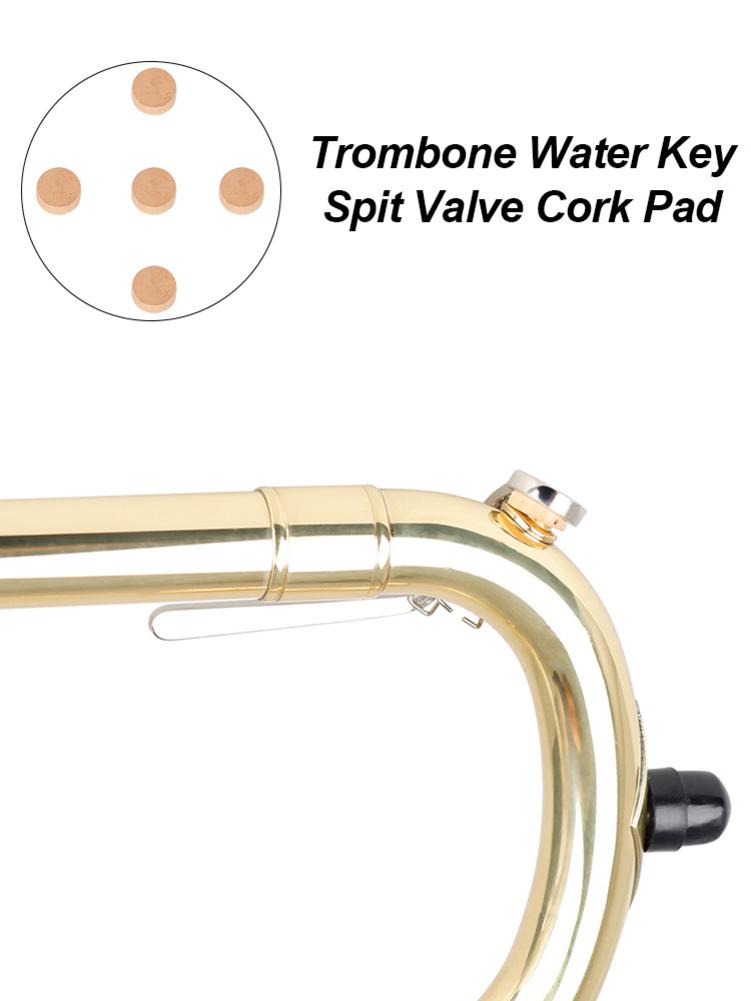 Trombone vand nøgle spyt ventil kork pad sæt  of 5 blæseinstrumenter tilbehør