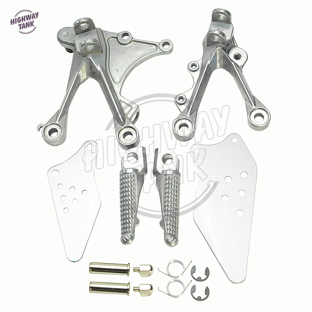 Motorrad Vorne Fußrasten Fußrasten Halterung Kit Motor Fuß Rest Pedal fall für KAWASAKI NINJA ZX6R ZX-6R 05-08 ZX636 05-06